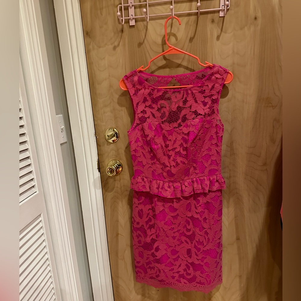 Size 6 Pink lace Lilly Pulitzer dress - Picture 5 of 7